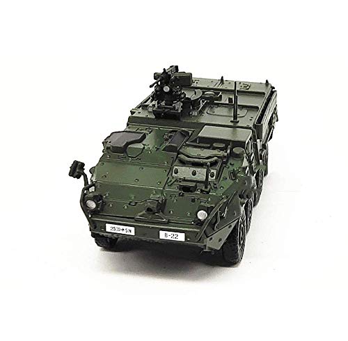 ZCYXQR 1/72 Escala Modelo de Combate Militar alemán M1126 Stryker vehículo blindado de infantería de 8 Rondas Regalos para Adultos 3,9 Pulgadas X1,6 Pulgadas