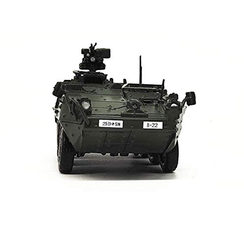 ZCYXQR 1/72 Escala Modelo de Combate Militar alemán M1126 Stryker vehículo blindado de infantería de 8 Rondas Regalos para Adultos 3,9 Pulgadas X1,6 Pulgadas