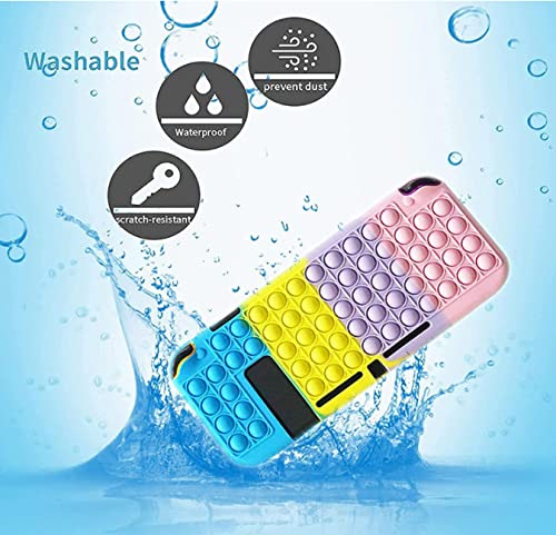 ZDDO Pop It Case for Nintendo Switch Lite,Push Pop Bubble Fidget Switch Protective Case Sensory Toy Switch Protective Cover Compatible with Nintendo Switch