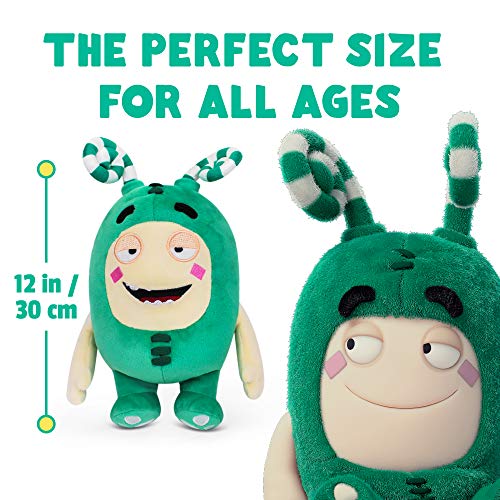 Zee Oddbods Juguete de Peluche Suave — para Niños y Niñas — Verde (30cm de Altura)