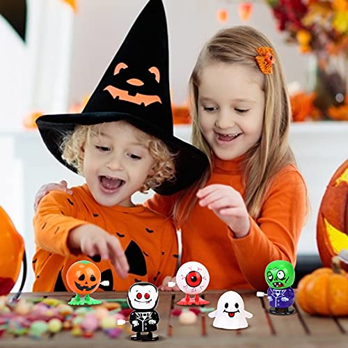 ZERHOK 9PCS Halloween Wind Up Toys Niños Fiesta de Halloween Wind Up Juguetes Juguetes Mecánicos para Halloween Fiesta Temática Niños Niñas