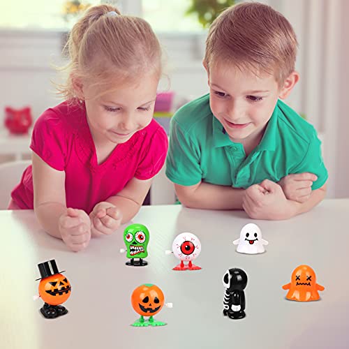 ZERHOK 9PCS Halloween Wind Up Toys Niños Fiesta de Halloween Wind Up Juguetes Juguetes Mecánicos para Halloween Fiesta Temática Niños Niñas