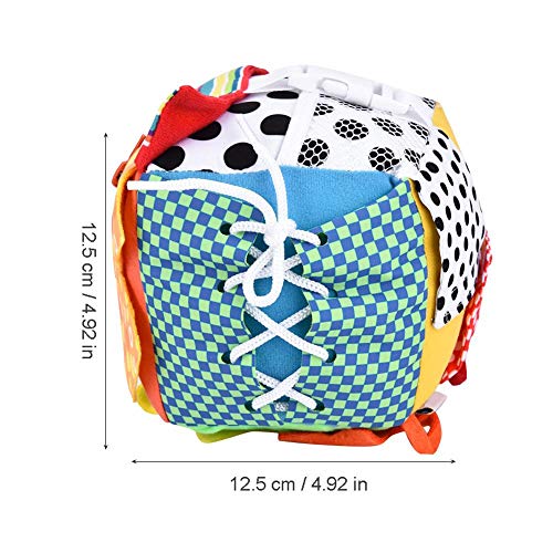 Zerodis Juguete de dados de tela para niños pequeños educativos vestido de juguete bebé desarrollo cerebro juguete zapato de encaje juguete para niños aprendizaje de cordones