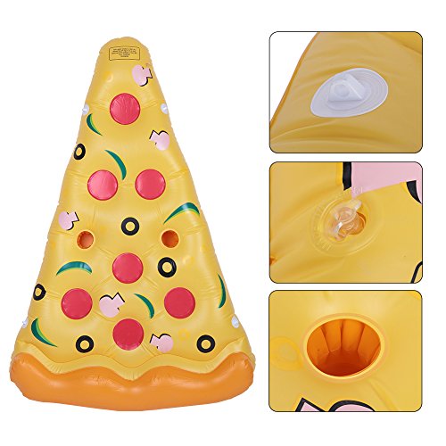 Zerone Colchoneta Hinchable Piscina Flotador, Piscinas Inflable Pizza para Piscina y Playa , Hinchables Juguete Piscina Inflable Flotador para Adultos y Niños,168cm