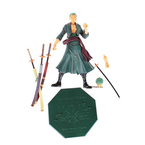 ZH One Piece Roronoa Zoro Figuras De Acción, 23M Estatua Modelo, Anime Coleccionables Adornos Decorativos, Materiales Protección Ambiental PVC Juguete Cumpleaños,B