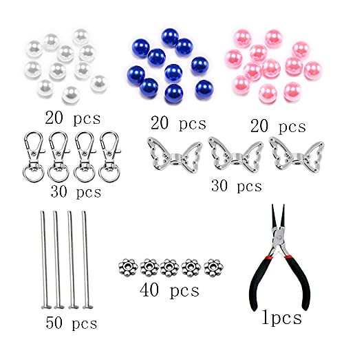 Zhenyuding Ángel de la Guarda 30 Juegos de Colgante de Ángel Llavero Ángel Kit Alas de Angel con Bisuteria Cuentas Espaciadoras Bautizo Colgante Cuentas de Aleación Accesorios para DIY