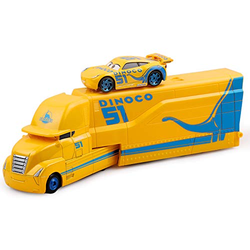 ZIJ Pixar Cars 2 3 Juguetes Rayo McQueen Jackson Storm Mack Uncle Truck 1:55 Modelo fundido a troquel para niños (color dorado)