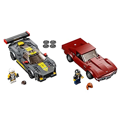 ZINIUKEJI 76903 Kit de construcción, Compatible con C-hevrolet Corvette C8.R, Idea de Regalo de la Serie Boy para niños a Partir de 6 años, Modelo de Carreras de Autos Deportivos