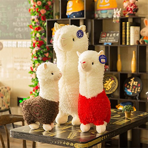 Zinsale Linda Alpaca Juguete Suave Muñeca de Oveja Almohada de Peluche de Felpa Peluches (Púrpura, 80cm)