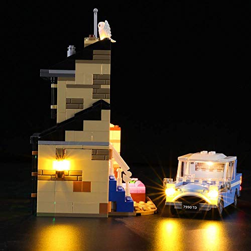 ZJLA Juego de iluminación LED para 4 Privet Drive, compatible con el modelo de bloques de construcción Lego 75968 - sin juego Lego