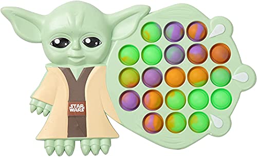 ZPPLD Pop it,Yoda Pop it, Fidgets Toys, Juguetes antiestrés,Pop Toys,Push Bubble it, Fidget Toy Set, Fidget sensorial Fidget Toy para Autismo,Stress Relief,Juguetes para niños y Adultos (Yoda)