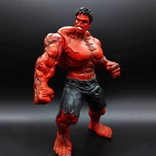 ZQD Figura Titan Action Hero 10 inchs Grande Hulk Rojo -Joint Movable-Marvel Avengers Juguetes- Adulto del niño de la colección del Regalo de cumpleaños