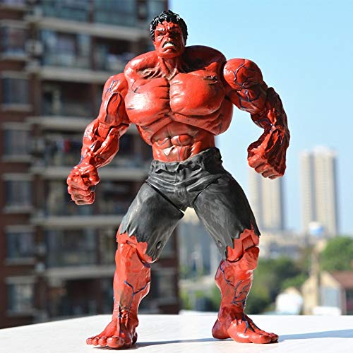 ZQD Figura Titan Action Hero 10 inchs Grande Hulk Rojo -Joint Movable-Marvel Avengers Juguetes- Adulto del niño de la colección del Regalo de cumpleaños