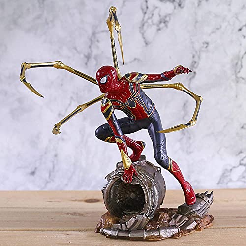 ZSM Aplicar a Marvel Avengers Infinity War Iron Spider Statue Spiderman CLORURO DE POLIVINILO Figura de acción Modelo de colección Muñeca de Juguete superhéroe YMIK