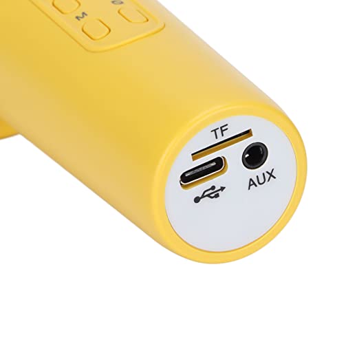 Zunate Micrófono de Karaoke para Niños, Micrófono de Karaoke Inalámbrico Bluetooth Portátil de Mano con Luces LED, Micrófono de Audio Integrado, para Niñas, Niños, Adultos, Todas Las(Amarillo)