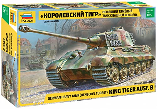 Zvezda Rey Tiger Ausf. B (Henschel Torreta) Alemán de Tanques Pesados - 1/35 Escala Kit Modelo