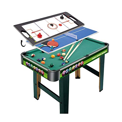 ZYF Mesa Multijuegos Juego de Mesa de combinación de múltiples Juegos de Mesa Tabla de Juego 3 en 1 Tabla de Entretenimiento 32"para Mesa de Mesa de Mesa de Ping Pong Hockey para niños