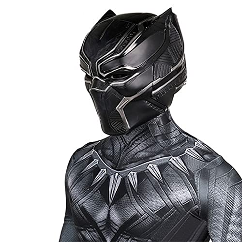 ZYZQ Black Panther Fancy Vestido Disfraz Los Avengers Superhéroe Cosplay Body Jumpsuit Halloween Movie Theme Party Performance Props Unisex Adultos Niños,Black-Men~L(165~170cm)