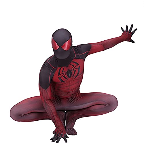 ZYZQ Spiderman Kaine Cosplay Body Superhero Fancy Vestido Disfraz Avengers PS4 Mono Jumpsuit Play Anime Juego Onesies Outfits Unisex Childrens Adulto,Red-Women~XXXL(175~180cm)