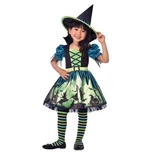 amscan 9903410 Disfraz de bruja Hocus Pocus Halloween para niñas de 3 a 4 años