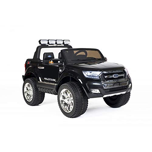 ATAA Ford Ranger 4x4 MP4 Luxury - Negro - Coche eléctrico para niño con batería de 12v y Mando para Padres