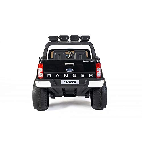 ATAA Ford Ranger 4x4 MP4 Luxury - Negro - Coche eléctrico para niño con batería de 12v y Mando para Padres