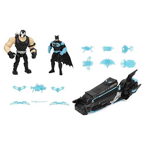 Batman Vehículo Moto-Tank 2021 con 4 pulgadas Bane, figura de acción exclusiva de Batman y 12 accesorios exclusivos