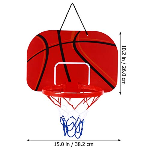 BESPORTBLE 1 juego de mini canasta de baloncesto para interior en casa o oficina, soporte de pared, juguetes de baloncesto, regalo para niños, jóvenes y adolescentes.