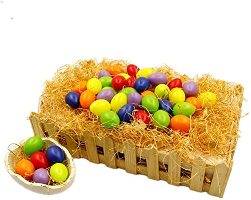 BJ-SHOP Huevo de Pascua,Huevos Rellenos el Plastico 36piezas 3cm Jumbo Huevos de Pascua Juguetes Favores de Partido Caza Sorpresa de Huevo de Pascua