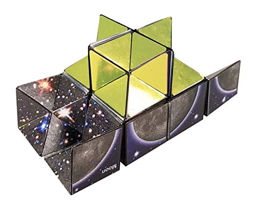 California Creations The Amazing Star Cube: 2 Piezas Transforming Geometric Puzzle – Solve The Cube To Find The Hidden Star Cosmo Edition