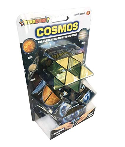 California Creations The Amazing Star Cube: 2 Piezas Transforming Geometric Puzzle – Solve The Cube To Find The Hidden Star Cosmo Edition