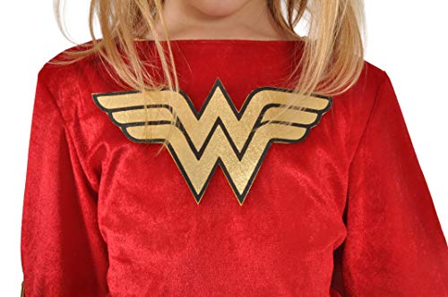 Ciao Wonder Woman Costume Bambina Originale DC Comics (Taglia 8-10 Anni) Disfraces, Rosso/BLU, años Niñas