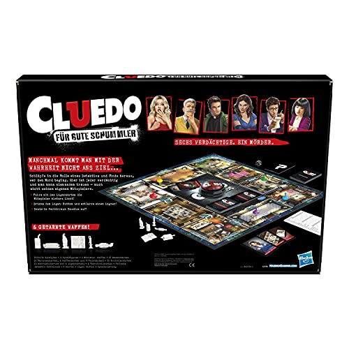 Cluedo - Juego de Mesa para niños a Partir de 8 años, con botón Mogel para Descubrir a los compañeros deshonestos