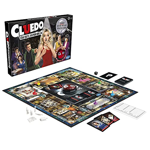 Cluedo - Juego de Mesa para niños a Partir de 8 años, con botón Mogel para Descubrir a los compañeros deshonestos