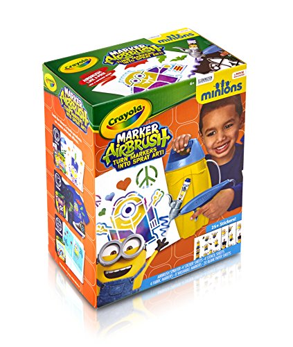 CRAYOLA - 04-8737.0030, aerógrafo de Minions con Accesorios