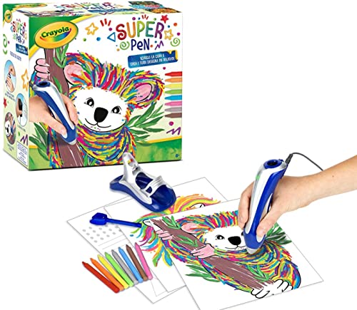 Crayola. Koala - Juego de 10 bolígrafos de cera y crea tus propios diseños de regalo para bebé + kit de regalo