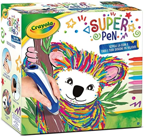 Crayola. Koala - Juego de 10 bolígrafos de cera y crea tus propios diseños de regalo para bebé + kit de regalo