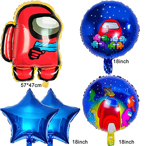 Decoracion de -Miotlsy 6pcs cumpleaños Accesorios para Fiestas de cumpleaños para niños con Globos para Decoraciones Anime Theme Cumpleaños Dcoration