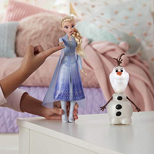 Disney Frozen - Juego mágico con Elsa & Olaf, Hebe Elsas Arm y Olaf se Mueve, Habla y se Ilumina, Inspirado en la película Disney Frozen 2, Juguete para niños a Partir de 3 años