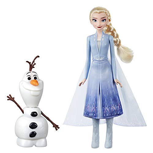 Disney Frozen - Juego mágico con Elsa & Olaf, Hebe Elsas Arm y Olaf se Mueve, Habla y se Ilumina, Inspirado en la película Disney Frozen 2, Juguete para niños a Partir de 3 años