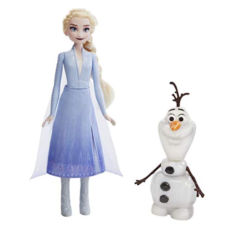 Disney Frozen - Juego mágico con Elsa & Olaf, Hebe Elsas Arm y Olaf se Mueve, Habla y se Ilumina, Inspirado en la película Disney Frozen 2, Juguete para niños a Partir de 3 años