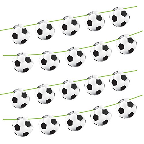 Folat 26207 Guirnalda - 15 Banderines Balones Futbol Ø 22 cm - Decoracion Fiestas - 10 Metros - 2 Unidades