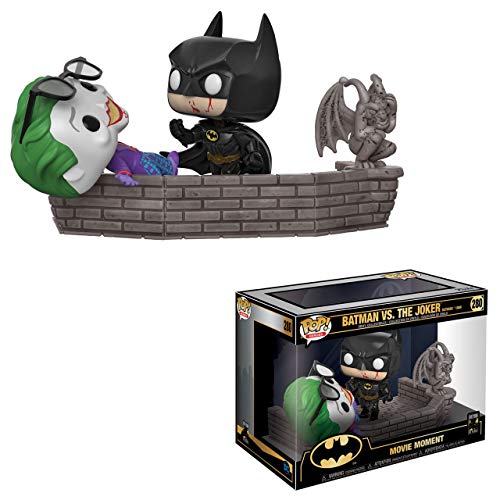 Funko 37250 Pop Vinilo: Movie Moment 80th: Batman and Joker (1989) Figura Coleccionable, Multicolor