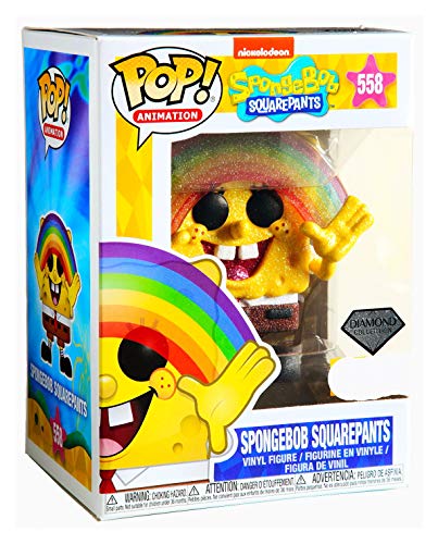 Funko POP! Diamond Collection Spongebob Squarpants #558 Exclusive Bundled with Free PET Compatible .5mm Extra Rigged Protector