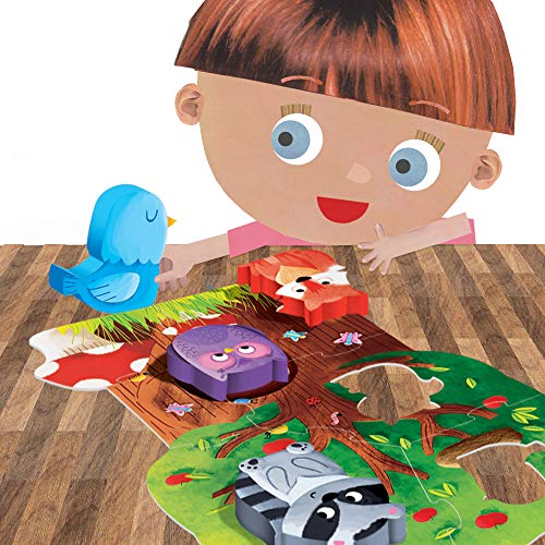 Headu My First The Forest it20133.–.mi Primer Puzzle Infantil Educativo Montessori-Conoce el Bosque. Un Juego para la coordinación sensorial niñas de Entre 2 y 4 años, Multicolor