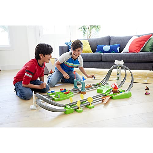 Hot Wheels Circuito Mario Kart Pista de coches de juguete para carreras (Mattel HFY15)