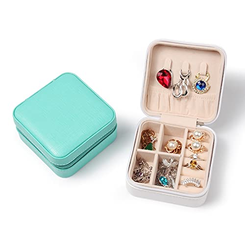 HUIJK Joyero PEQUEÑA Reloj DE Reloj DE Lipstick Caja DE Almacenamiento DE LIPSTICA Grande GRANDO PU Cuero DE Cuero JOYERÍA DE JOYERÍA Cajas (Color : Light Blue)