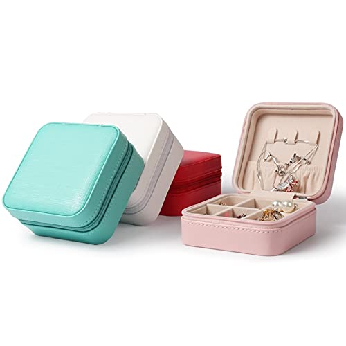 HUIJK Joyero PEQUEÑA Reloj DE Reloj DE Lipstick Caja DE Almacenamiento DE LIPSTICA Grande GRANDO PU Cuero DE Cuero JOYERÍA DE JOYERÍA Cajas (Color : Light Blue)