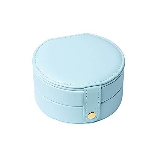 HUIJK Joyero PEQUEÑA Reloj DE Reloj DE Lipstick Caja DE Almacenamiento DE LIPSTICA Grande GRANDO PU Cuero DE Cuero JOYERÍA DE JOYERÍA Cajas (Color : Light Blue)