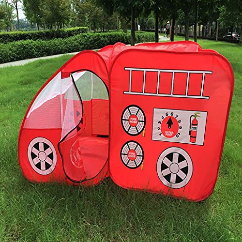 Juegos de Tienda Campaña Forma de Coche de Bomberos Al Aire Libre Interior Niños